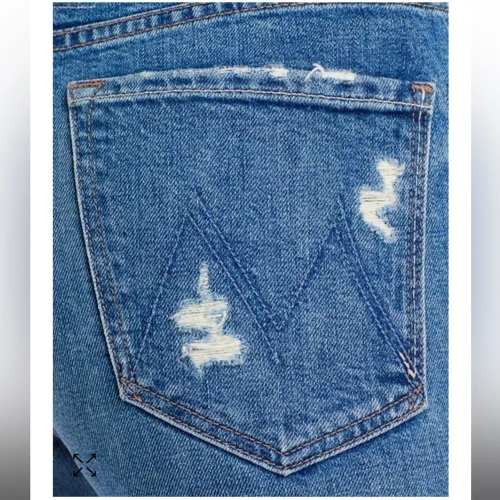 MOTHER The Tomcat Distressed Crop Jeans in Playing with Scissors